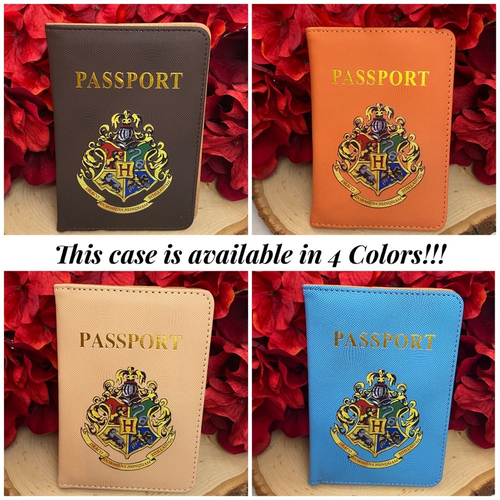Harry Potter RFID Hogwarts Passport Cover Holder Case - Picture 15 of 16